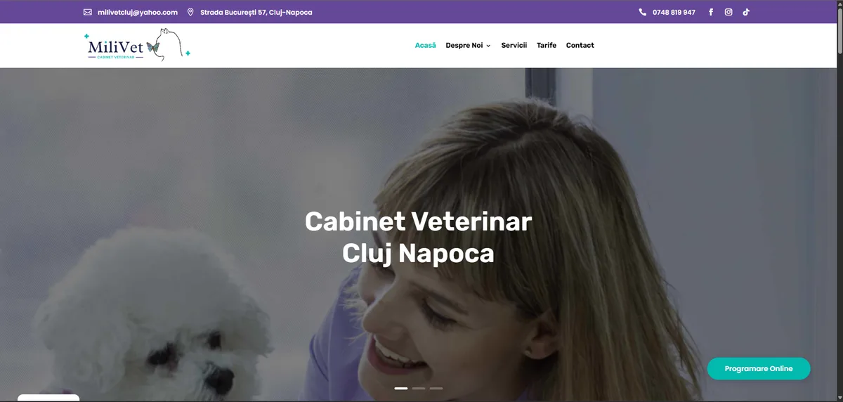 Site-ul anterior milivet.ro