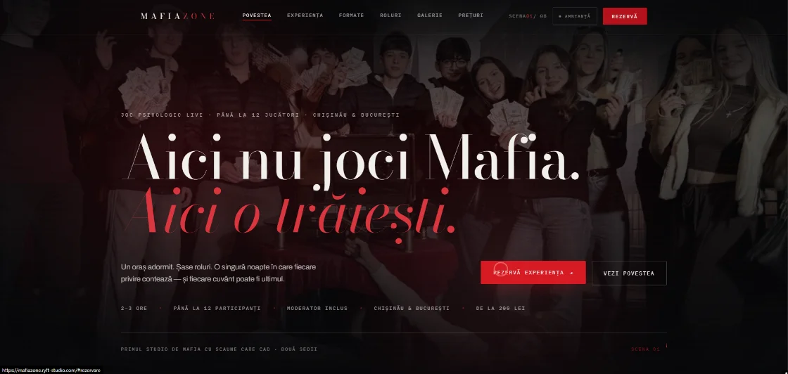 Mafiazone — captură din platformă